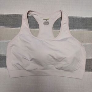Tek Gear Workout Gear Sports Bra Racer Back 1X Beige Gym Yoga